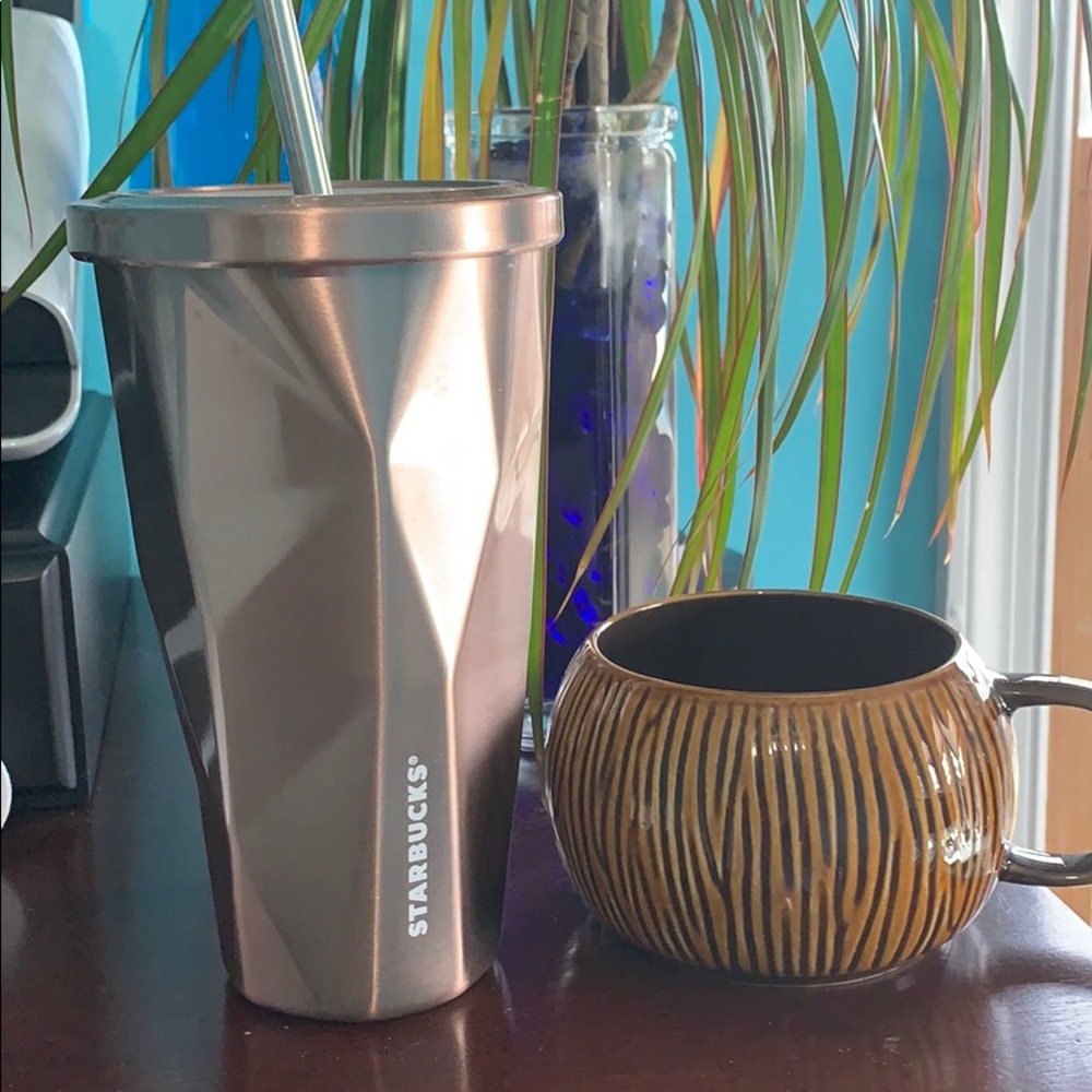 Starbucks Tumbler and Mug, plus Blender Bottle